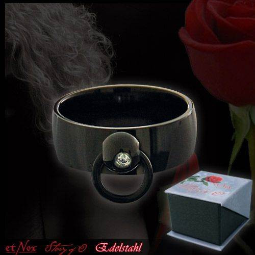 Ring Story of O. - 8mm - weißer Zirkonia- schwarz - vergleichen und g&uuml;nstig kaufen